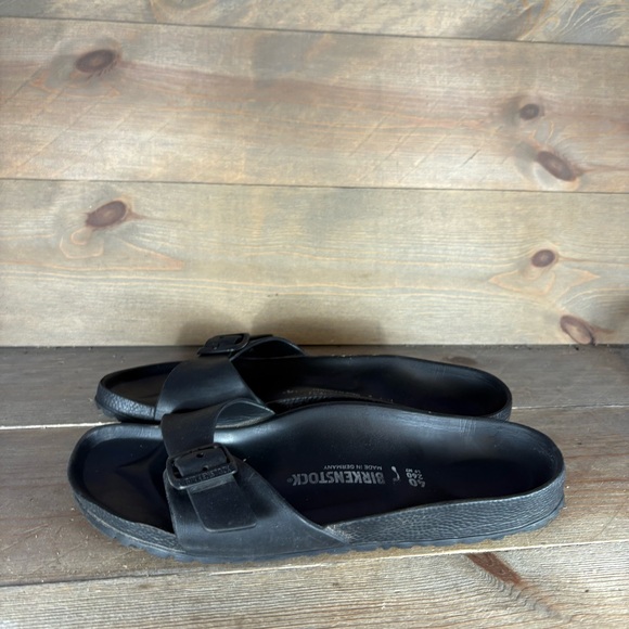 birkenstock madrid eva womens size 9 shoes black slip on comfort sandals - Picture 1 of 8